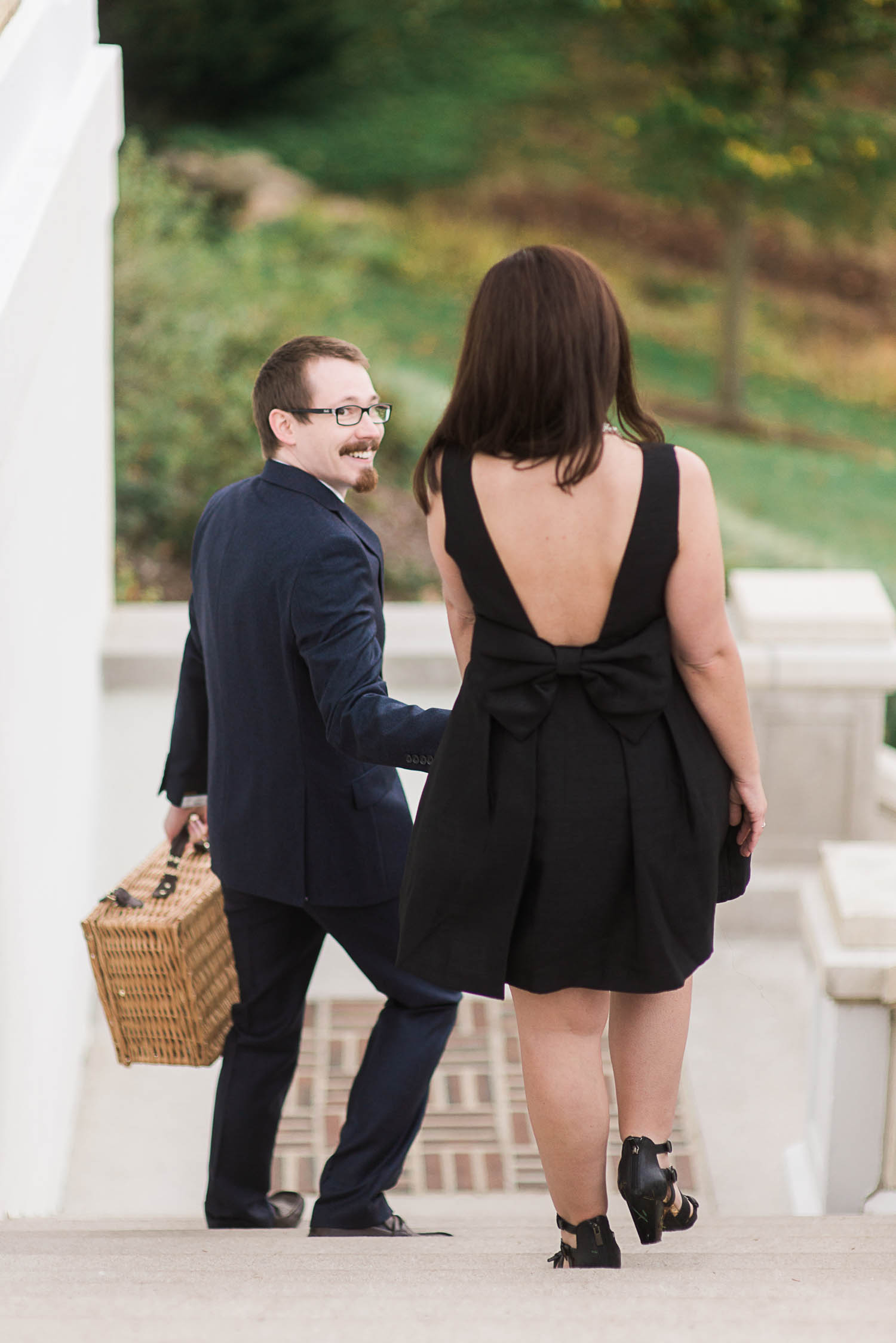 Indianapolis Museum of Art Engagement Session, Ashley Link Photography