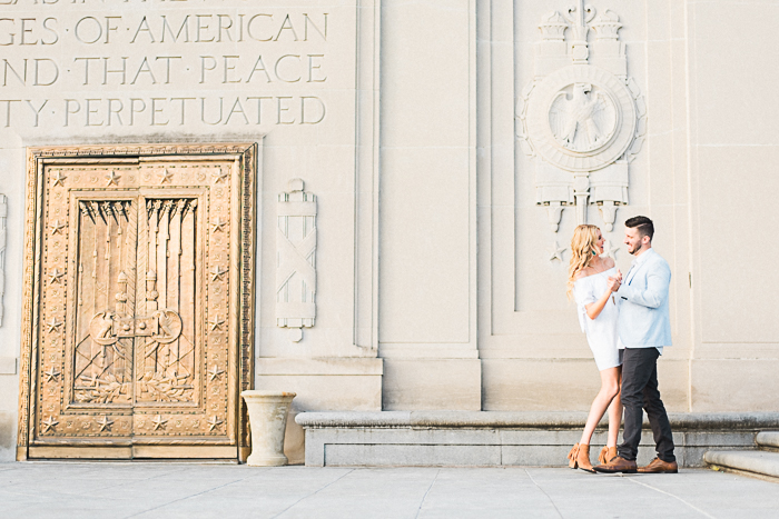 Indianapolis War Memorial Fine Art Engagement Session