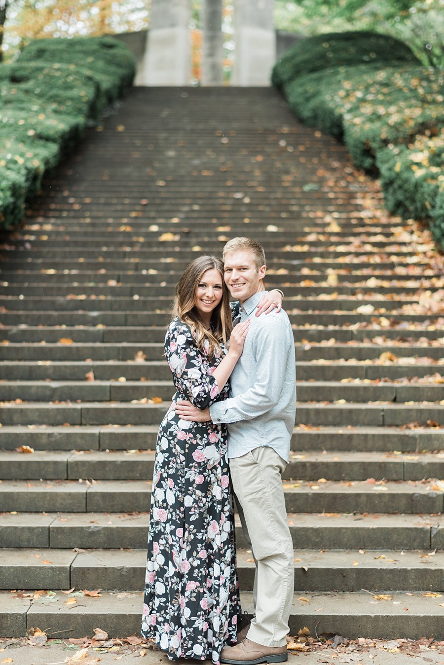 Holcomb Gardens Butler University Engagement Session