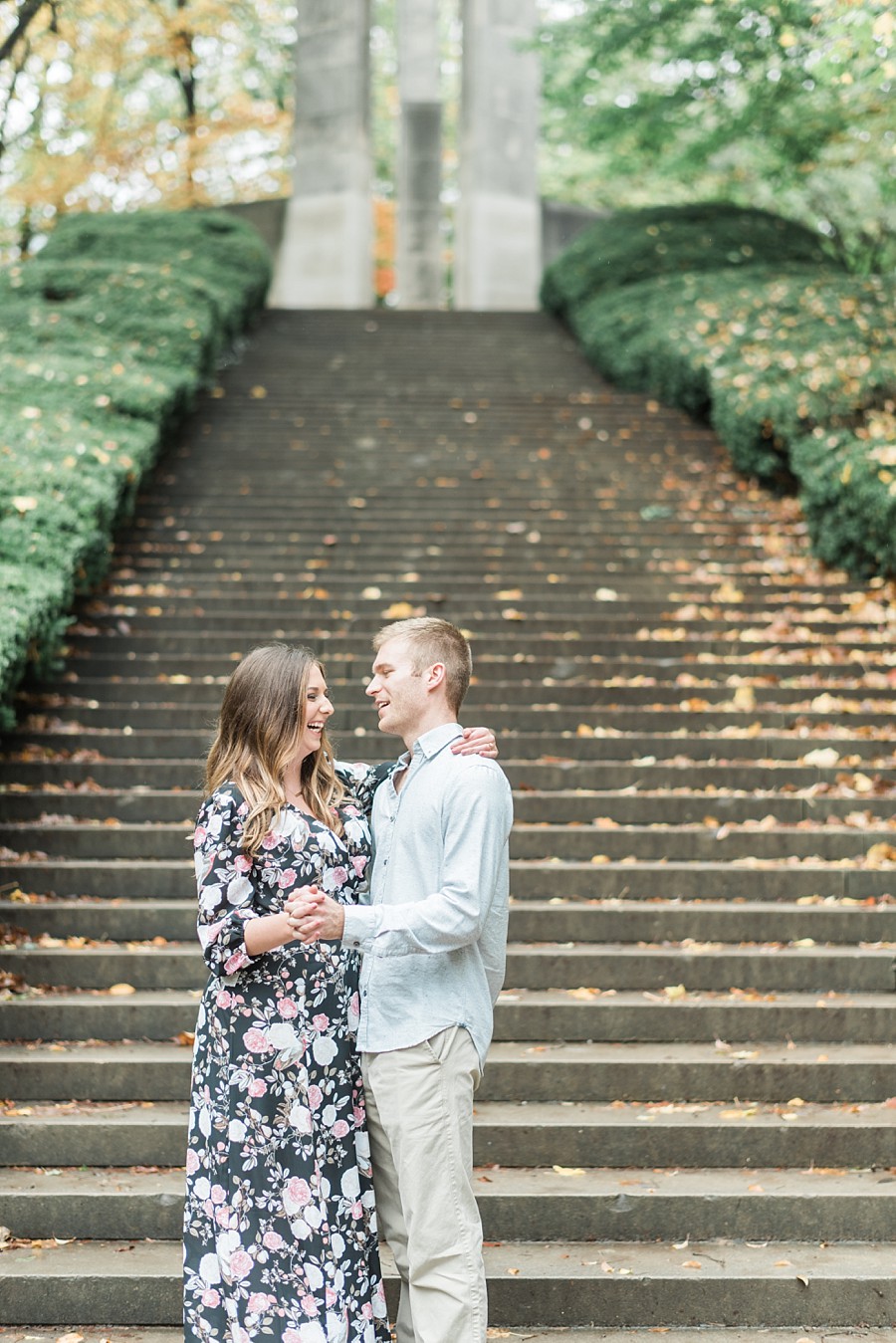 Holcomb Gardens Butler University Engagement Session