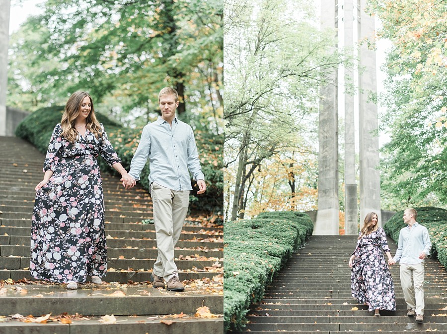 Holcomb Gardens Butler University Engagement Session