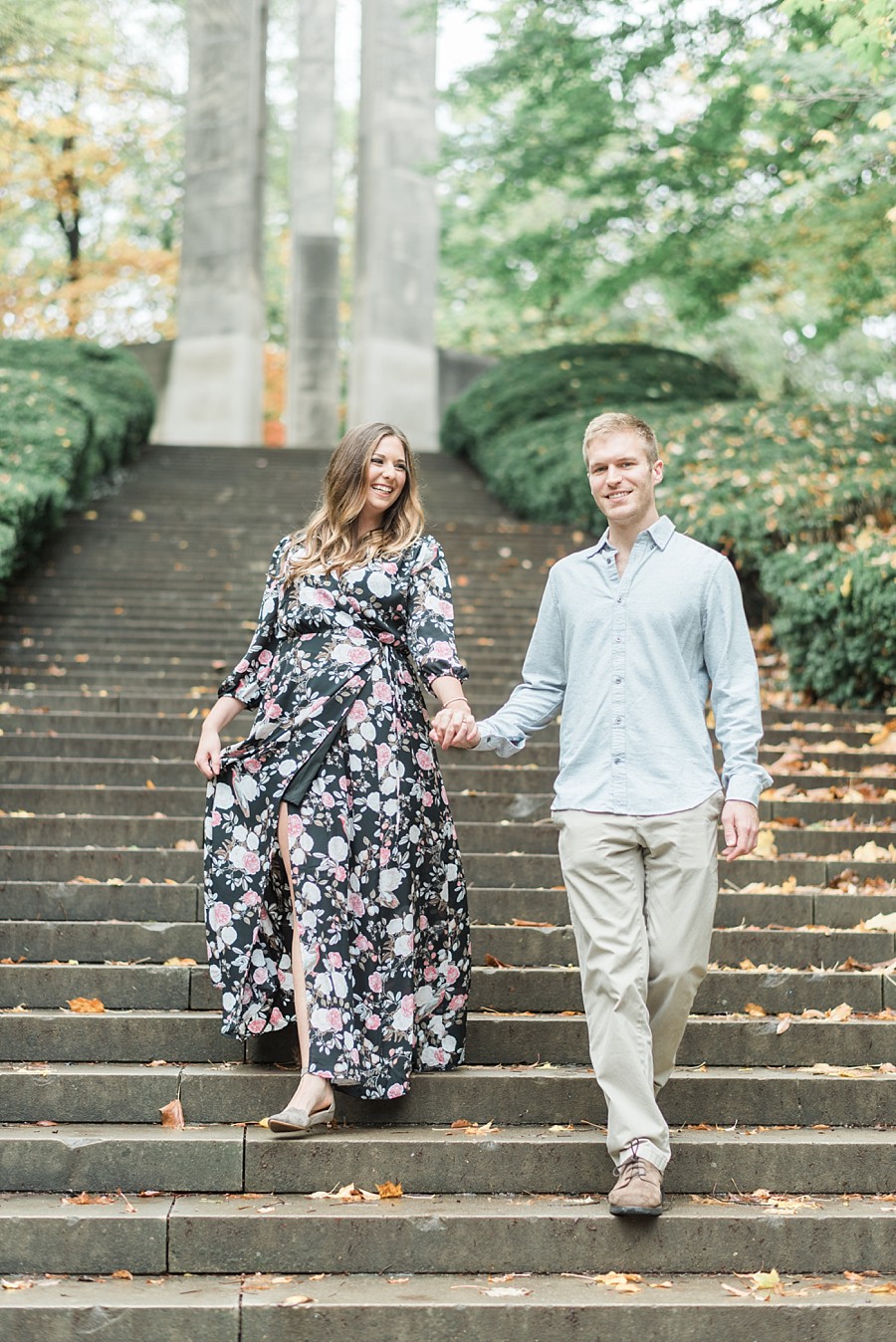 Holcomb Gardens Butler University Engagement Session