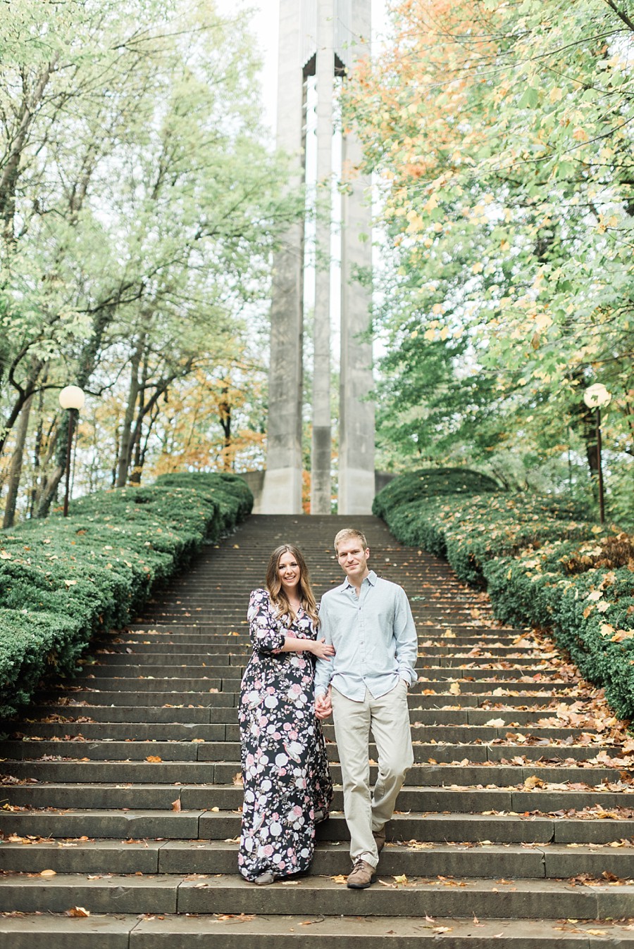 Holcomb Gardens Butler University Engagement Session