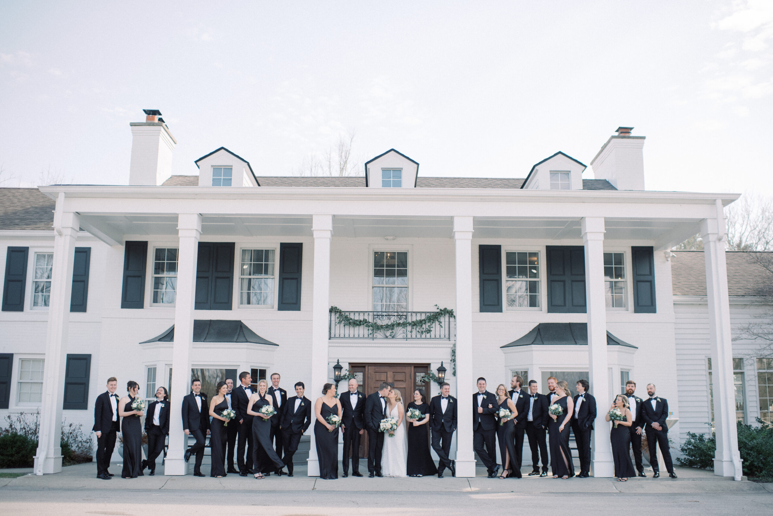 Black tie wedding at Black Iris Estate in Indianapolis