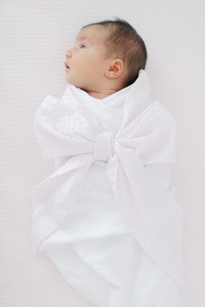 newborn baby during newborn lifestyle photography session