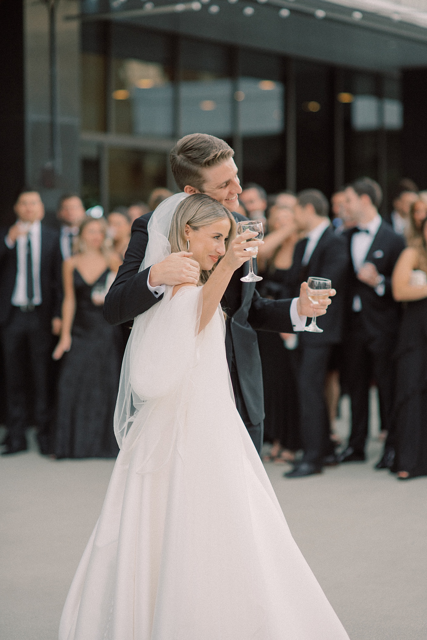 Black Tie Rooftop Wedding at Regions Tower in Downtown Indianapolis