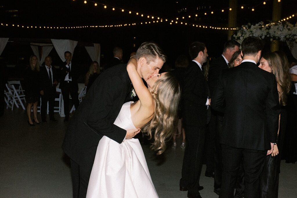 Black Tie Rooftop Wedding at Regions Tower in Downtown Indianapolis